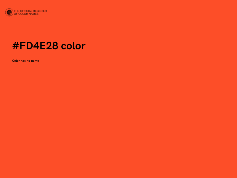 #FD4E28 color image