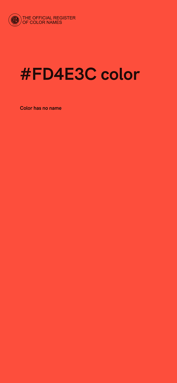 #FD4E3C color image