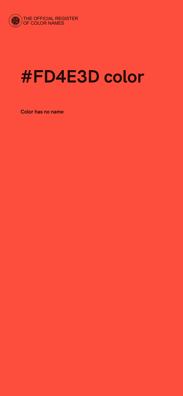 #FD4E3D color image