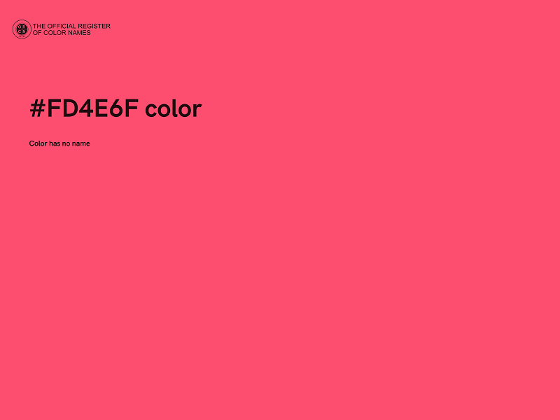#FD4E6F color image
