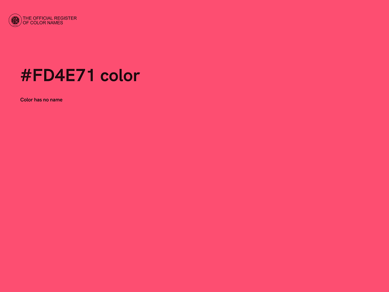 #FD4E71 color image