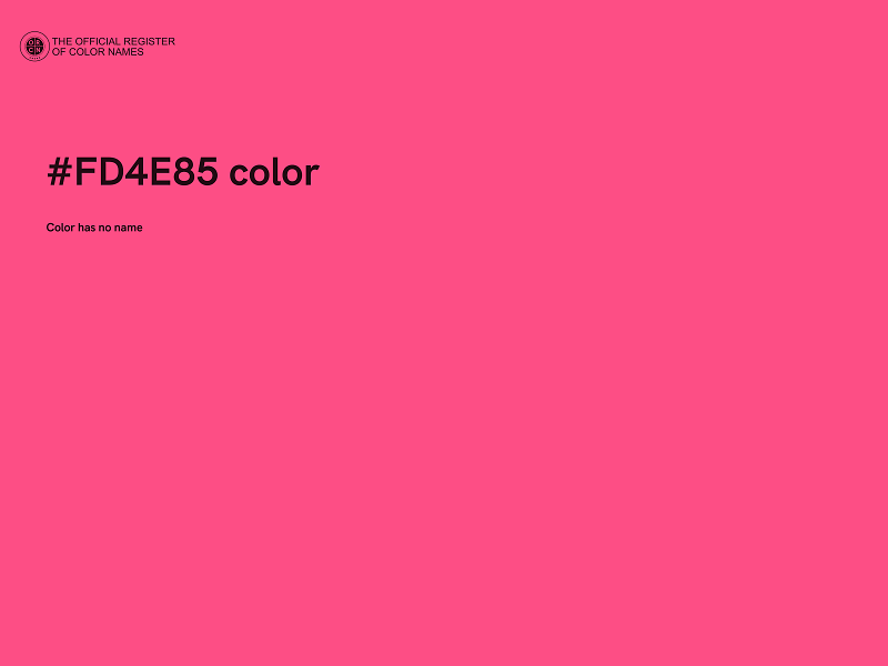 #FD4E85 color image