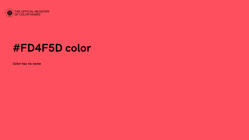 #FD4F5D color image