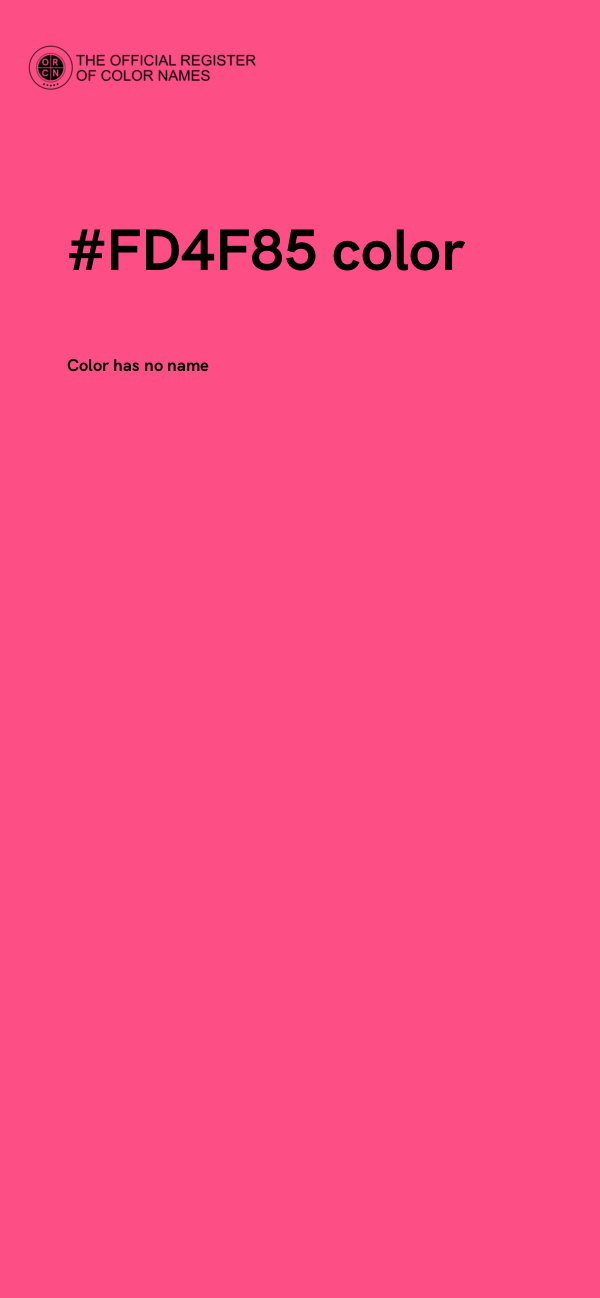 #FD4F85 color image