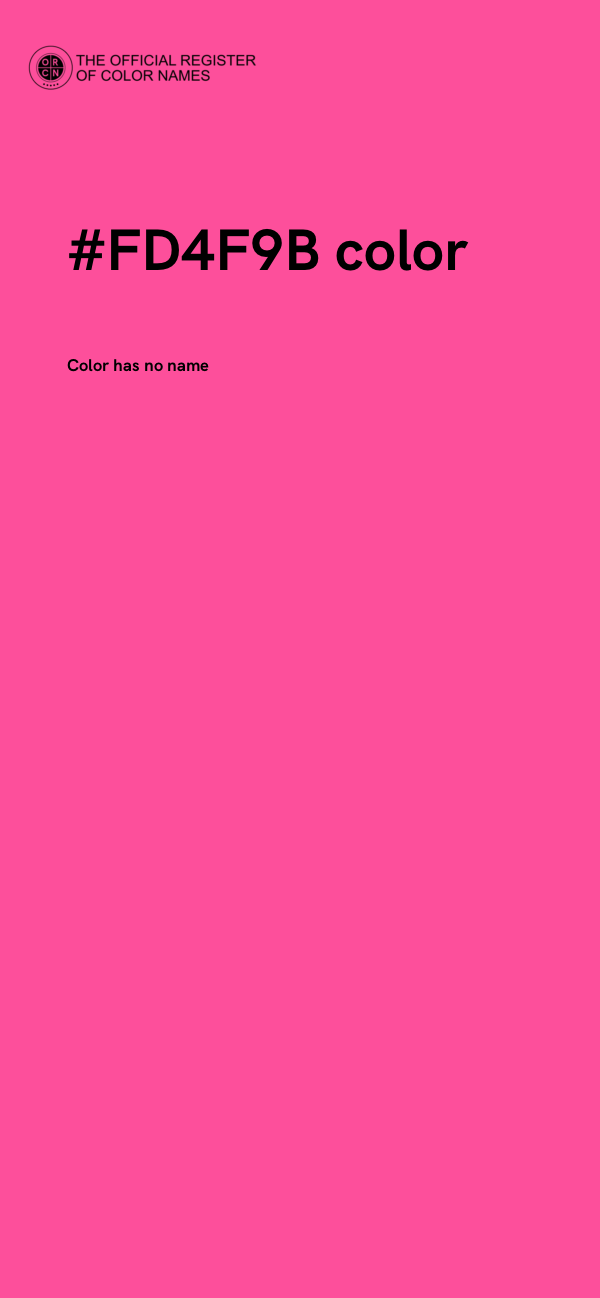 #FD4F9B color image