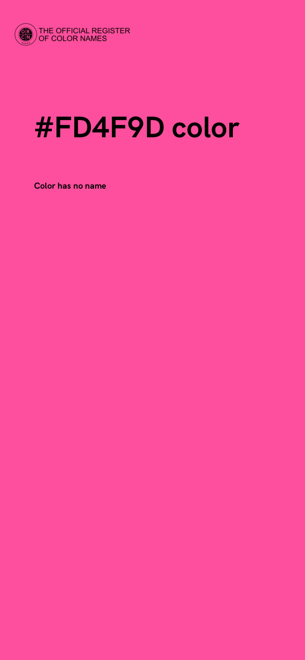 #FD4F9D color image