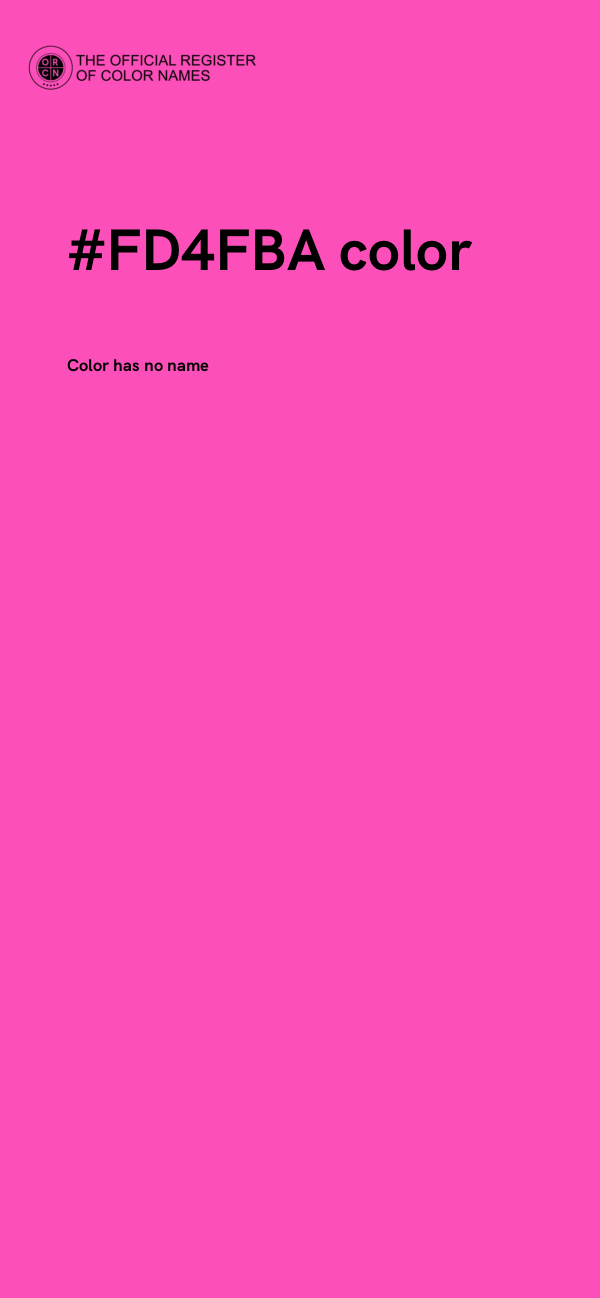 #FD4FBA color image