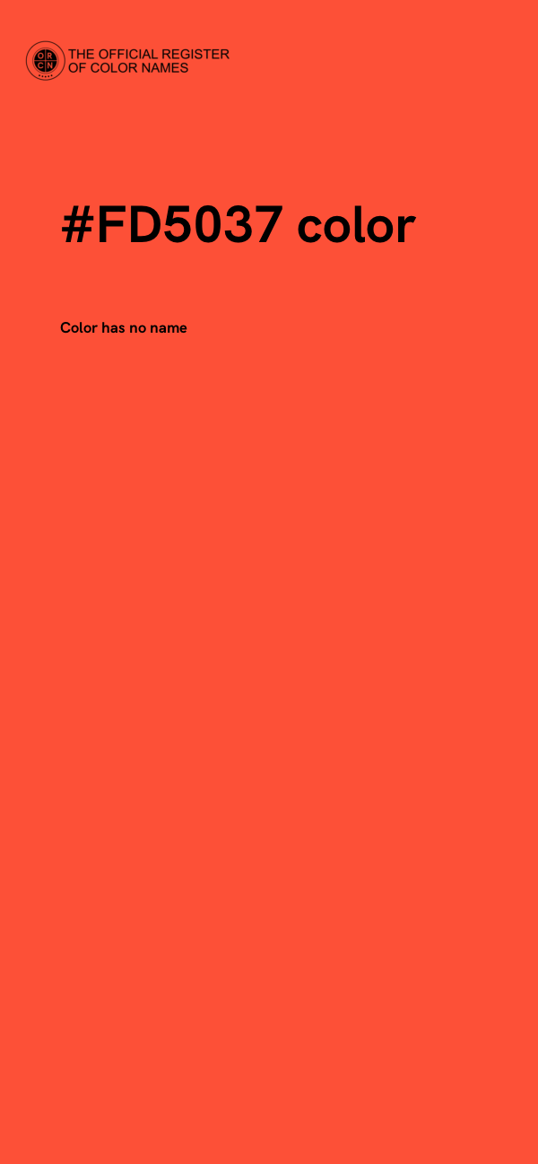 #FD5037 color image