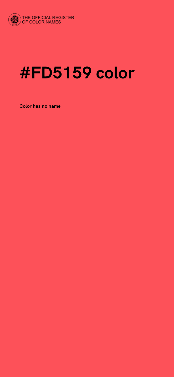 #FD5159 color image