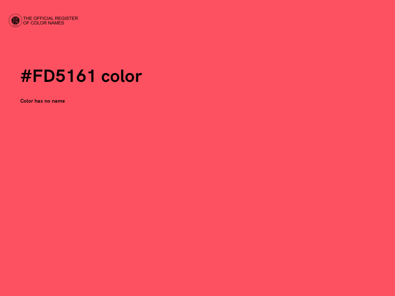#FD5161 color image