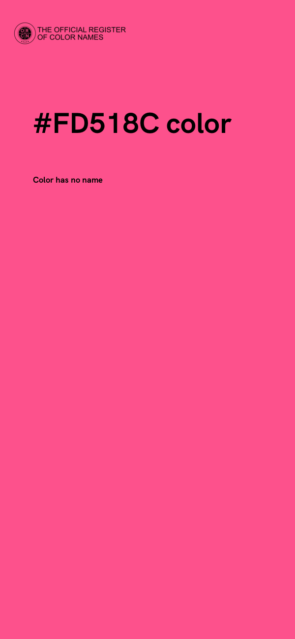 #FD518C color image