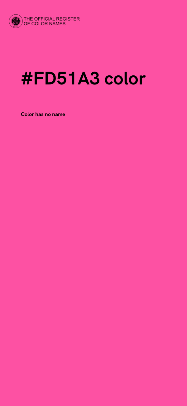 #FD51A3 color image