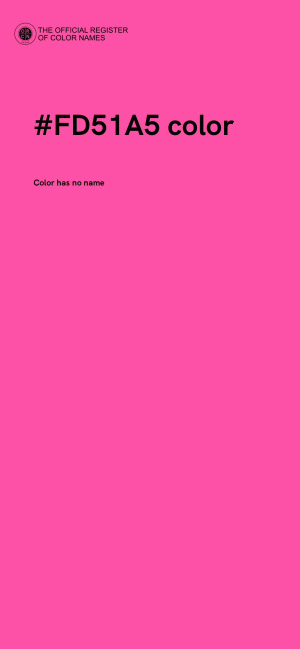 #FD51A5 color image