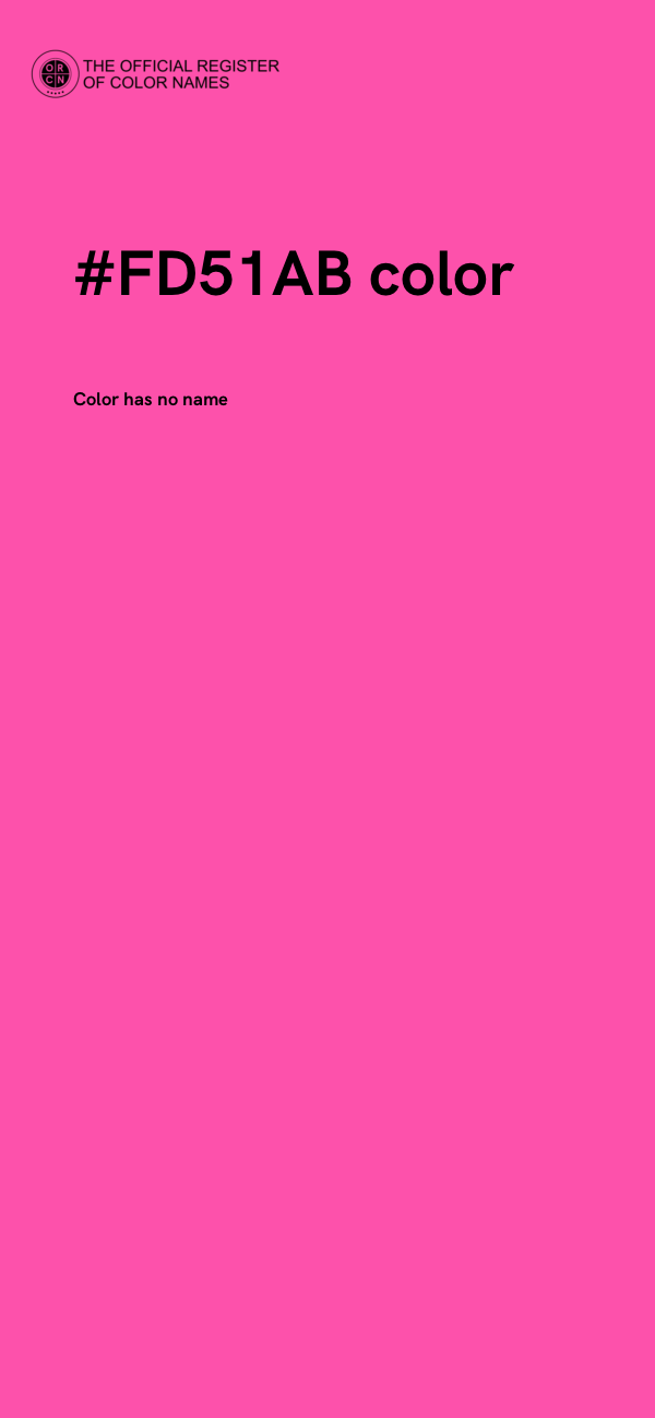 #FD51AB color image