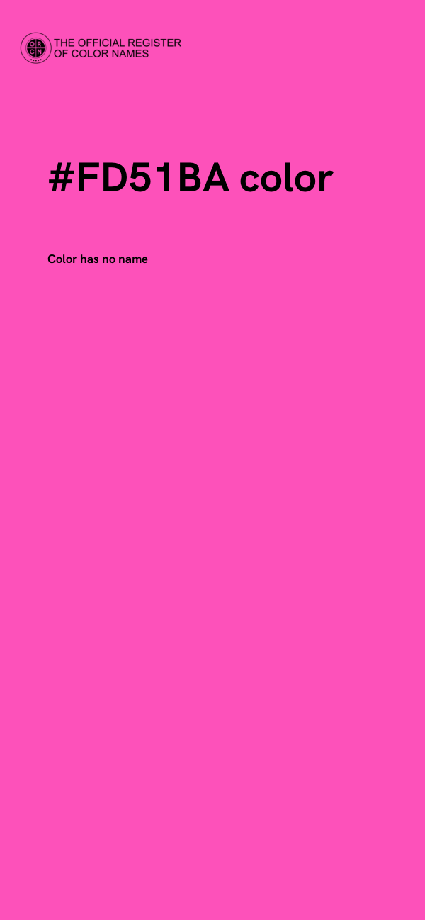 #FD51BA color image