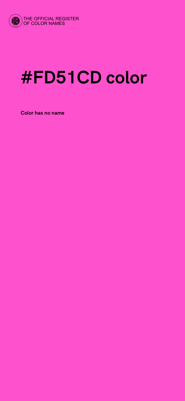 #FD51CD color image