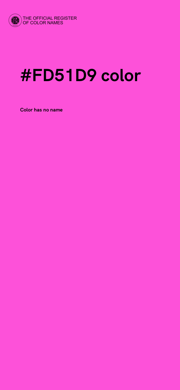 #FD51D9 color image