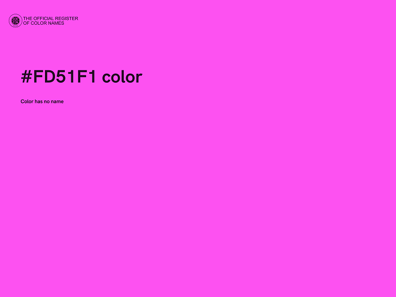 #FD51F1 color image