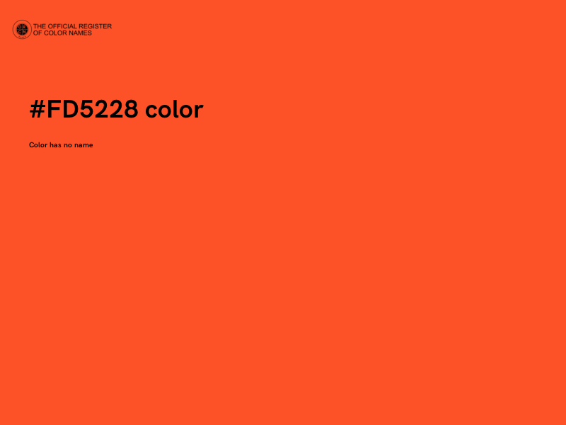 #FD5228 color image