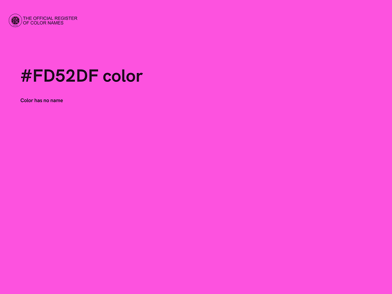 #FD52DF color image