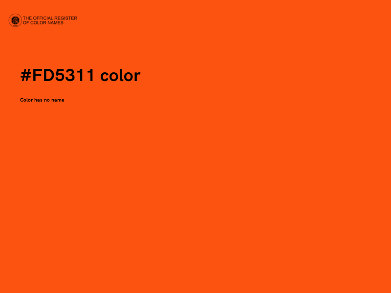 #FD5311 color image