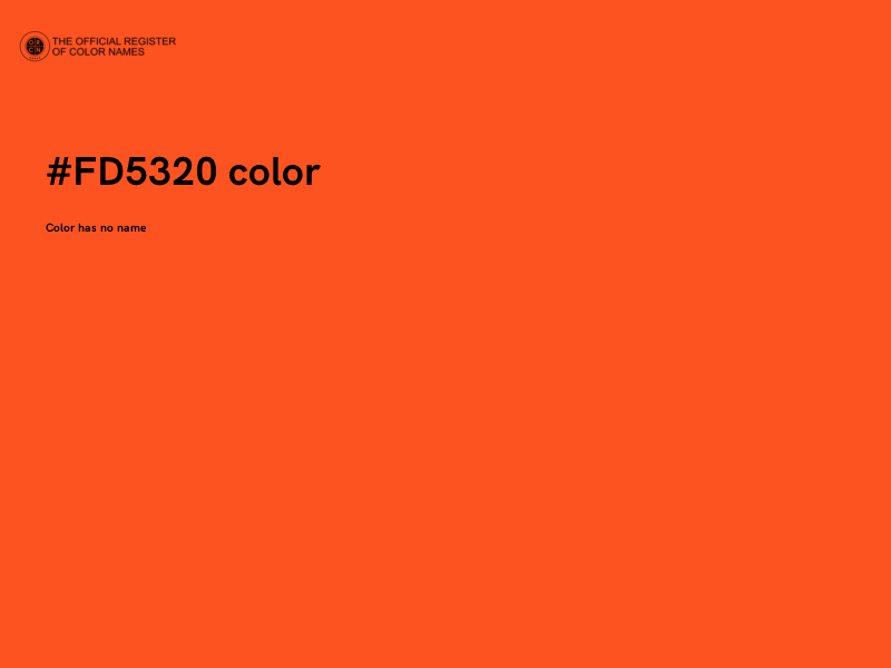 #FD5320 color image