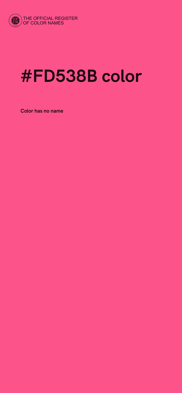 #FD538B color image
