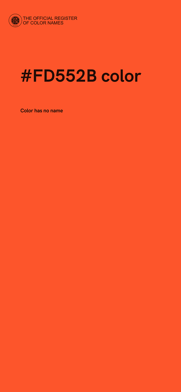 #FD552B color image