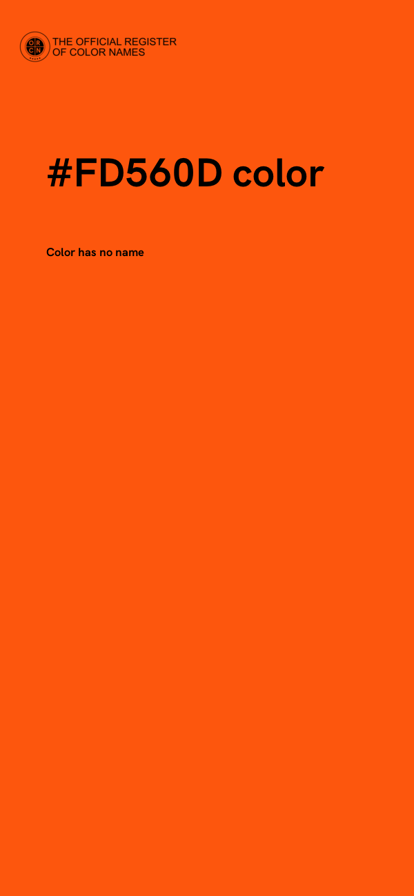 #FD560D color image