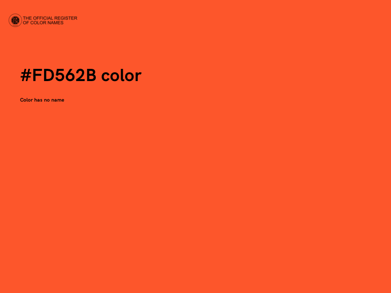 #FD562B color image