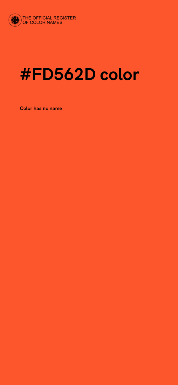#FD562D color image