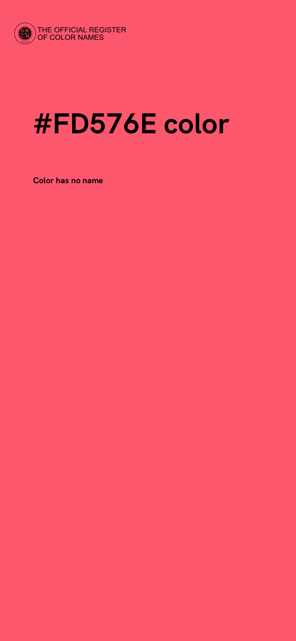 #FD576E color image