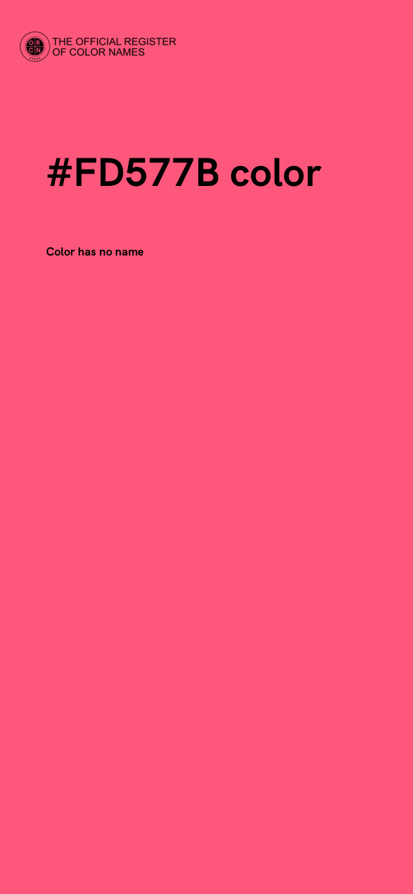 #FD577B color image