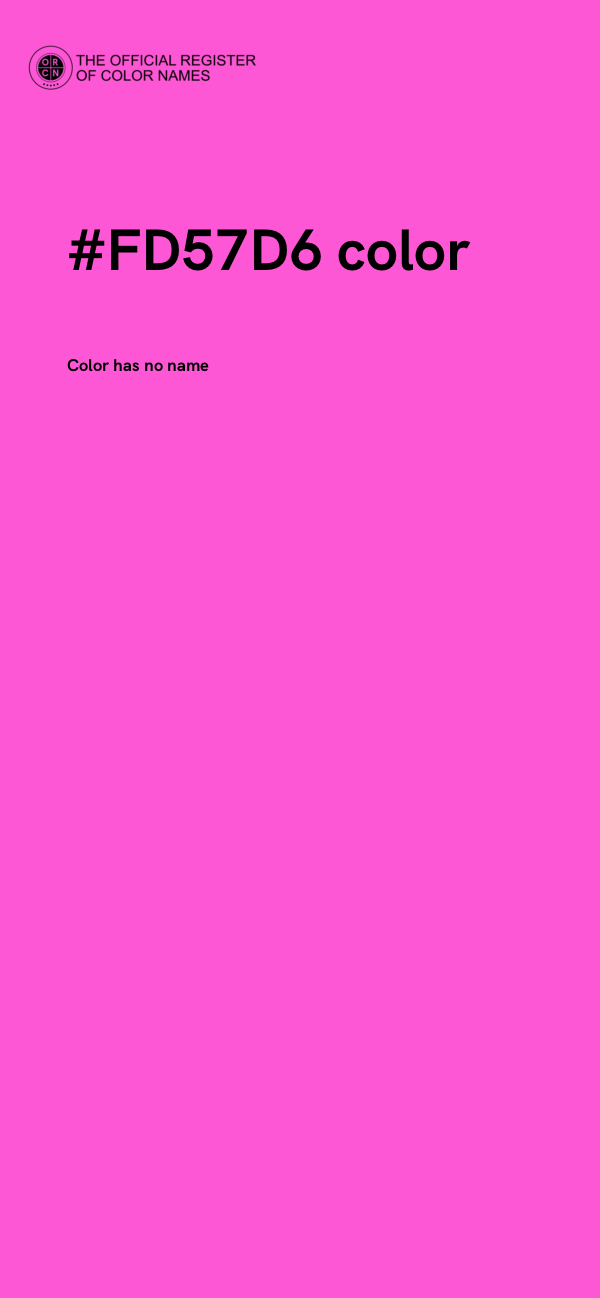 #FD57D6 color image