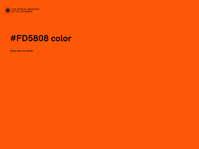 #FD5808 color image