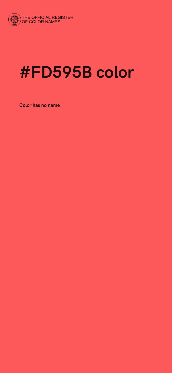 #FD595B color image