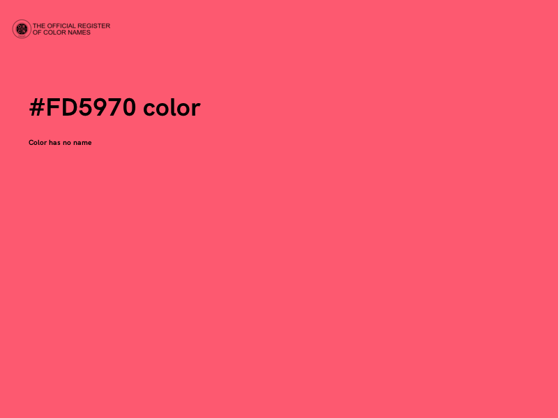 #FD5970 color image