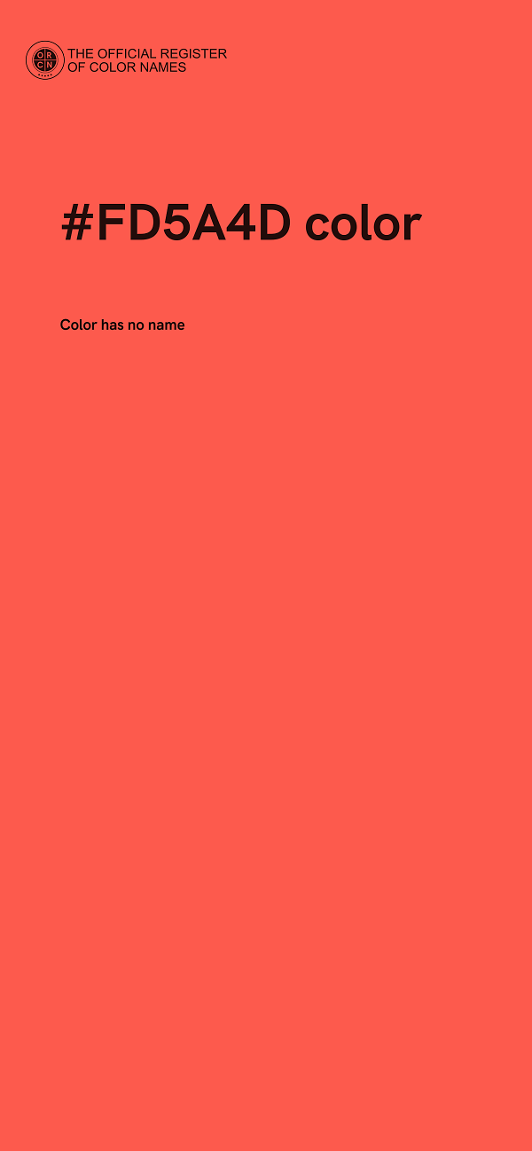 #FD5A4D color image