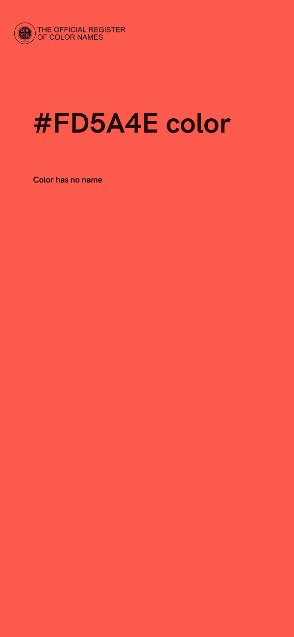 #FD5A4E color image