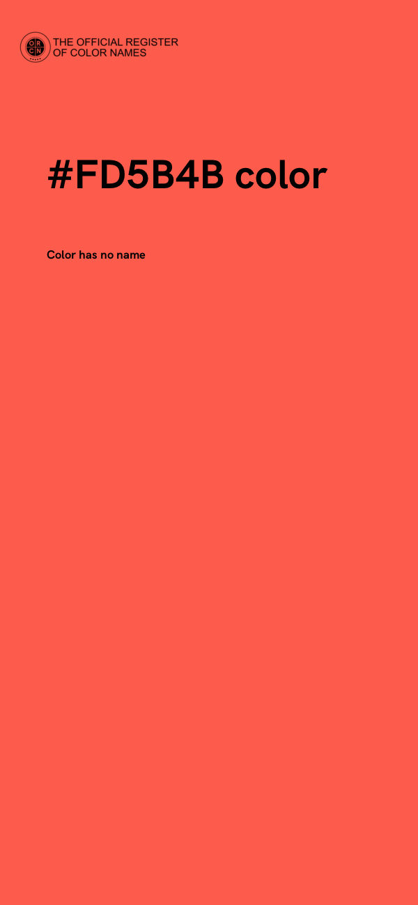 #FD5B4B color image