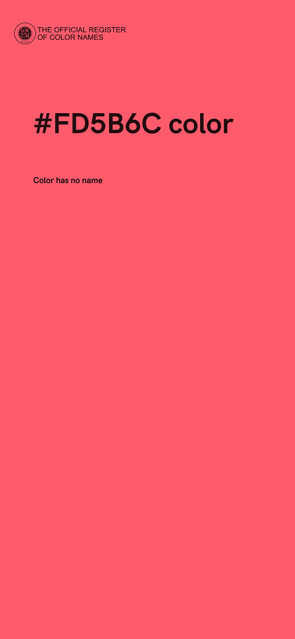 #FD5B6C color image