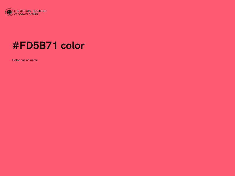 #FD5B71 color image