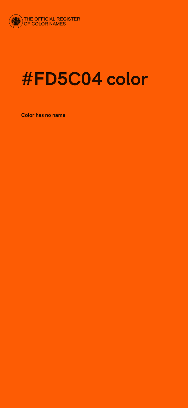 #FD5C04 color image