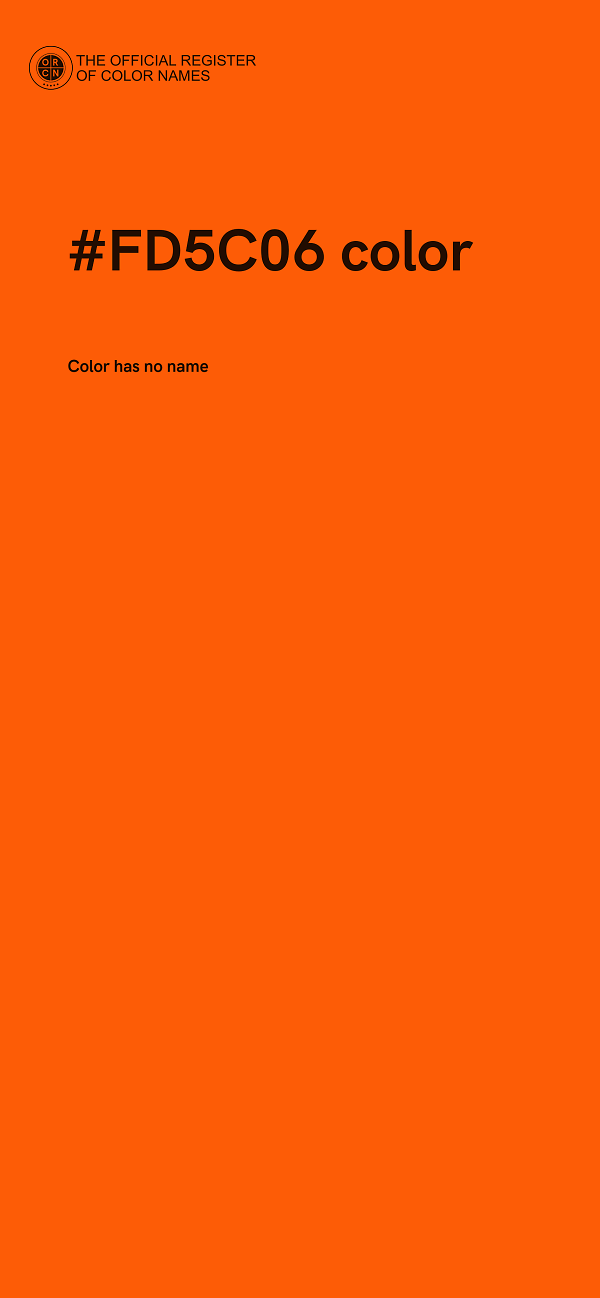 #FD5C06 color image