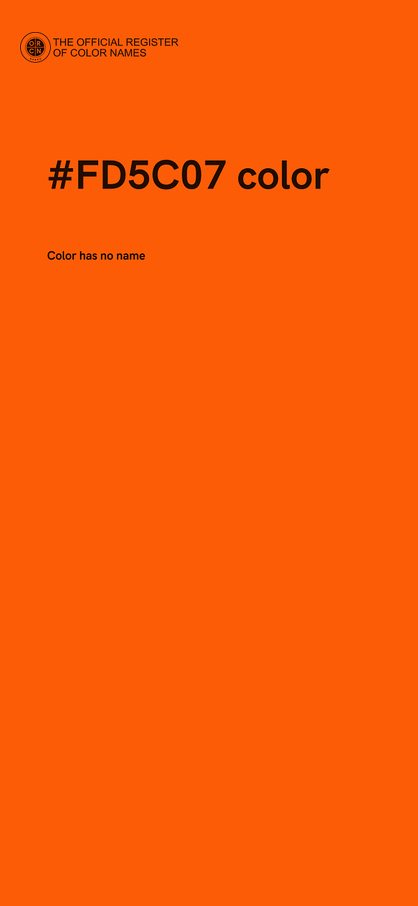 #FD5C07 color image