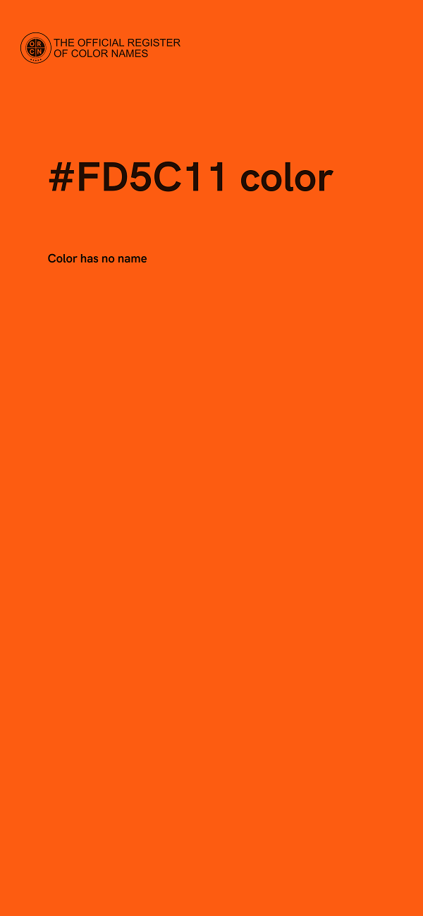 #FD5C11 color image