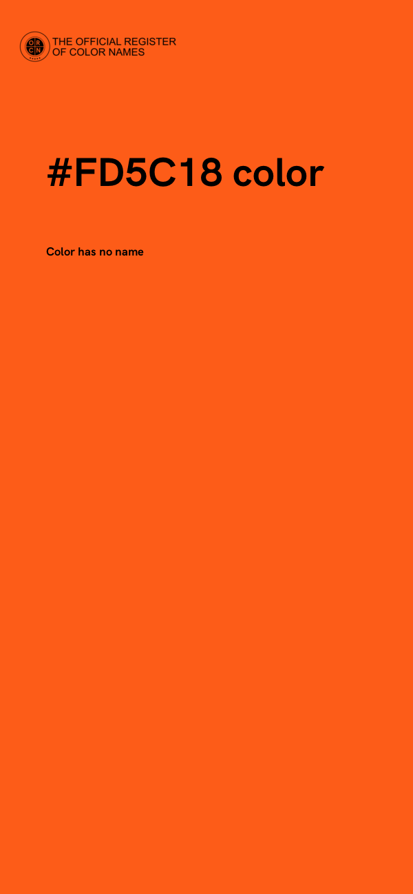#FD5C18 color image