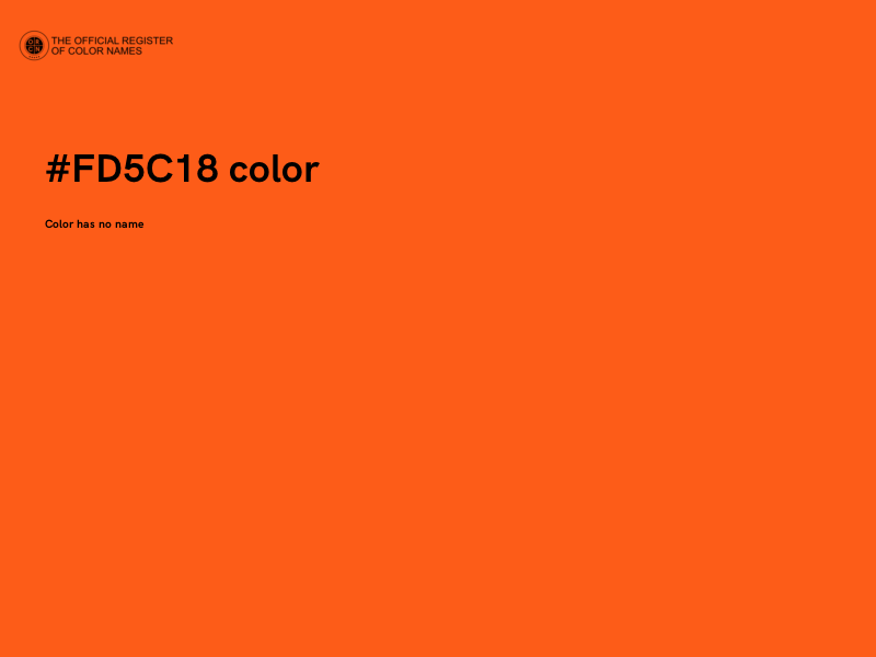 #FD5C18 color image