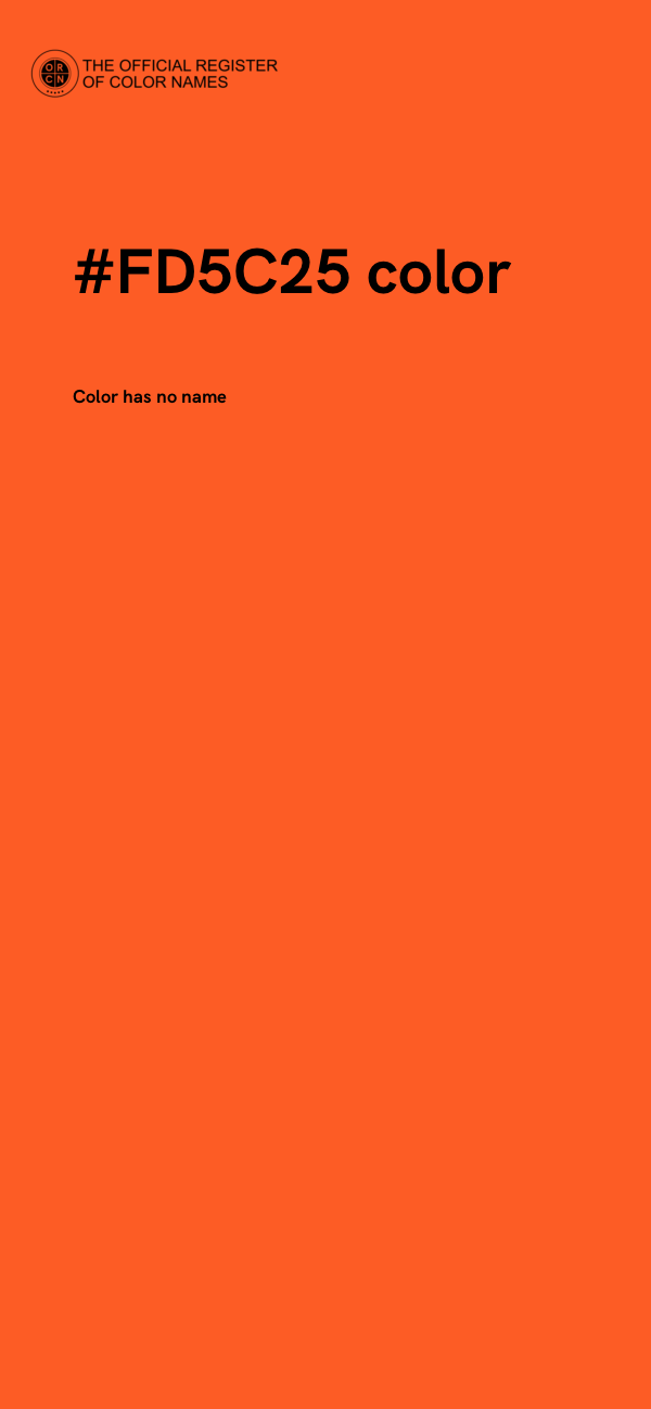 #FD5C25 color image