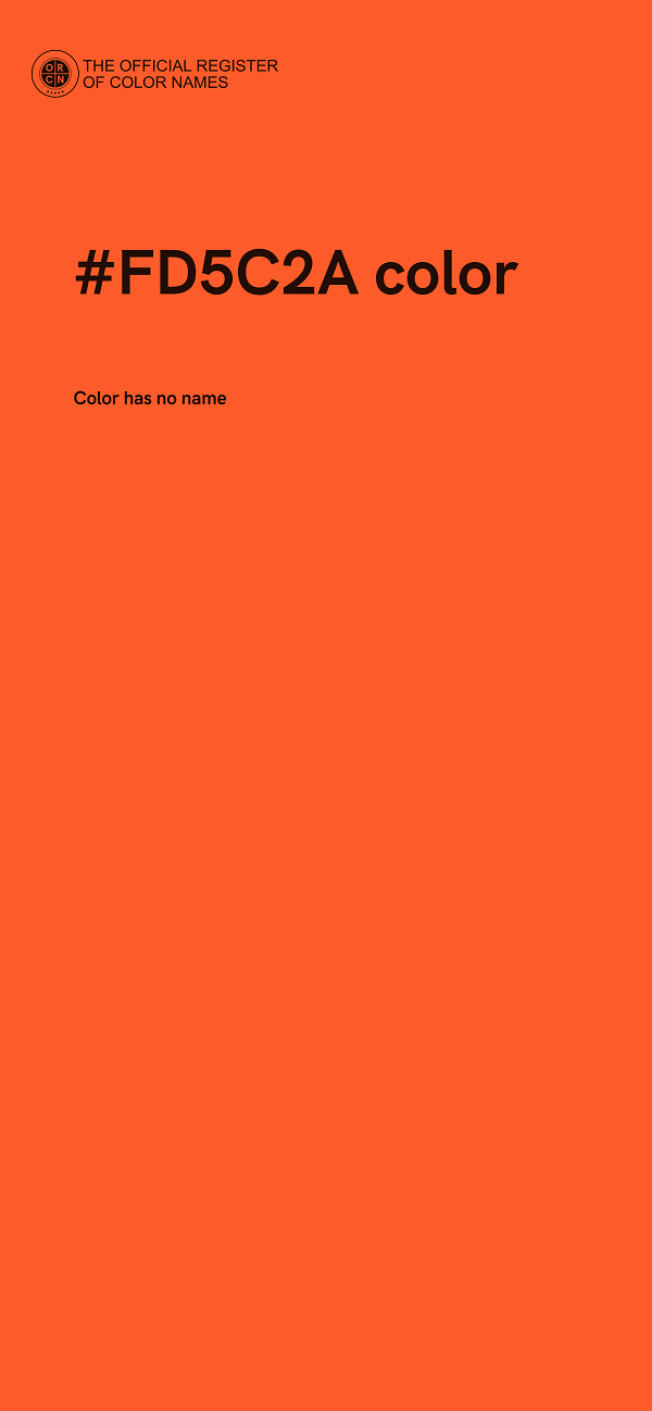 #FD5C2A color image
